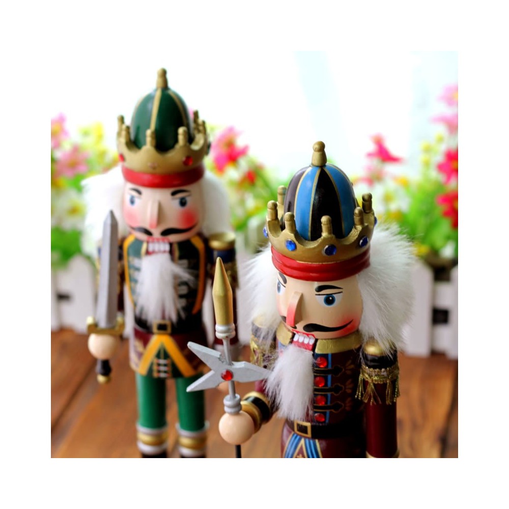 831010 Soldato LANCIA schiaccianoci in legno dipinto a mano da arredamento