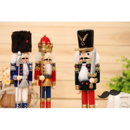 831027 Soldato SPADA schiaccianoci in legno dipinto a mano da arredamento