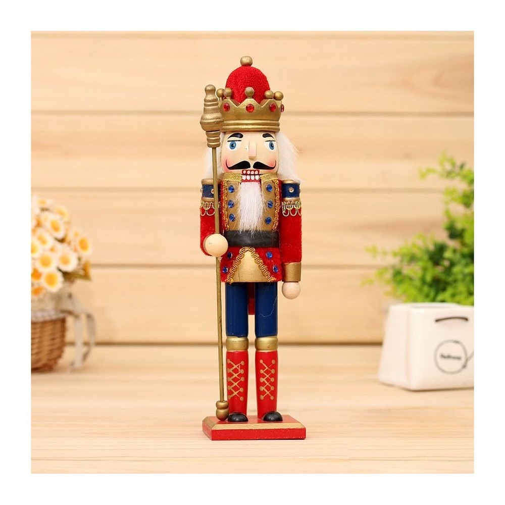 831027 Soldato SCETTRO schiaccianoci in legno dipinto a mano da arredamento