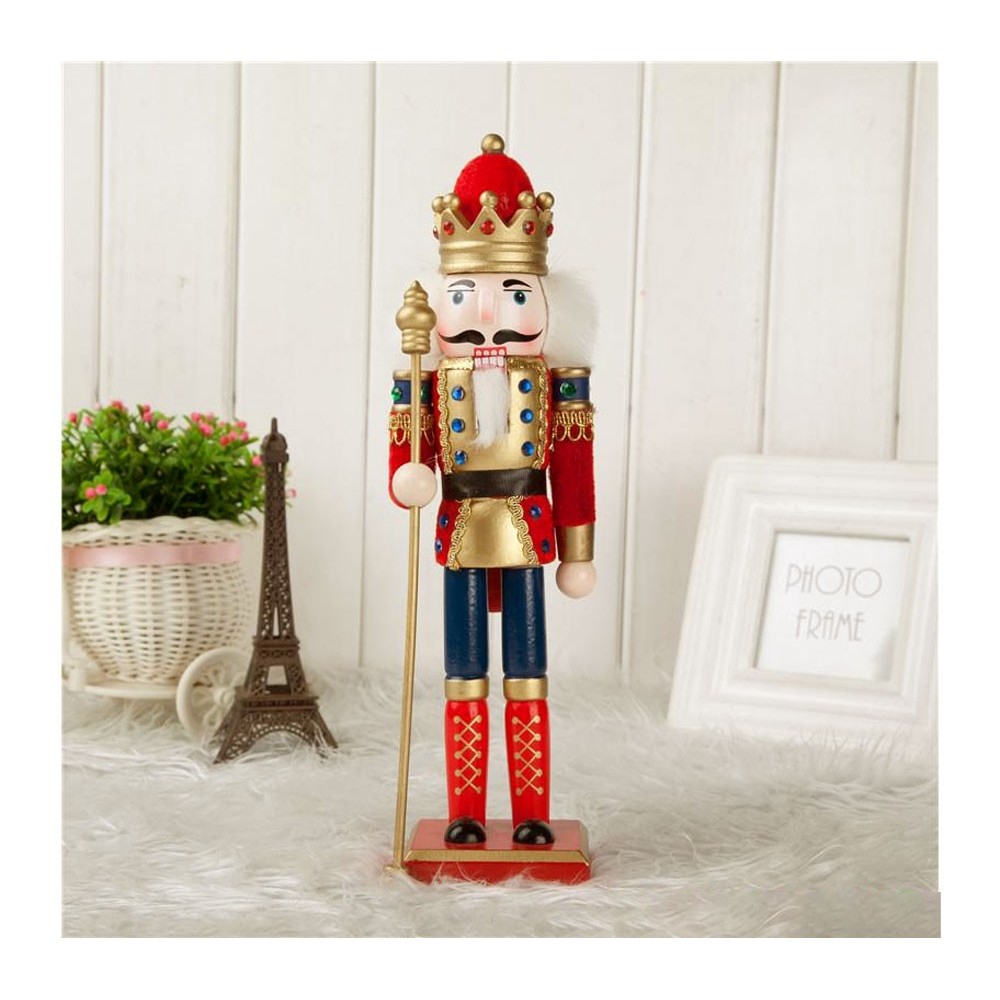 831027 Soldato SCETTRO schiaccianoci in legno dipinto a mano da arredamento