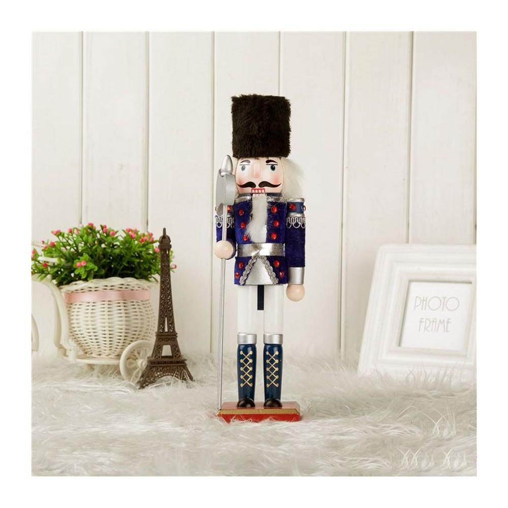 831027 Soldato ASCIA schiaccianoci in legno dipinto a mano da arredamento