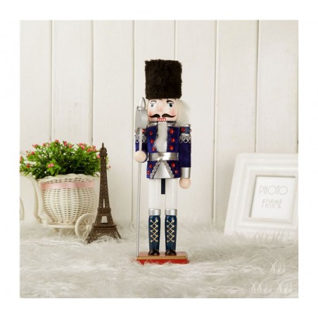 831027 Soldato ASCIA schiaccianoci in legno dipinto a mano da arredamento