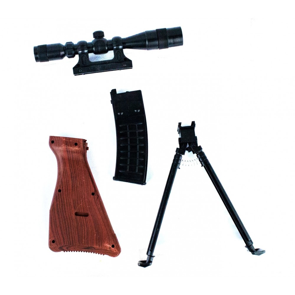 434017 Fucile a pallini BB 6mm con cavalletto e parti separabili