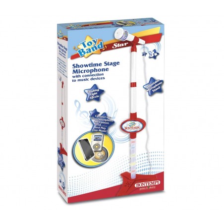 40 1120 Microfono Bontempi Microfono palcoscenico con suoni e musiche