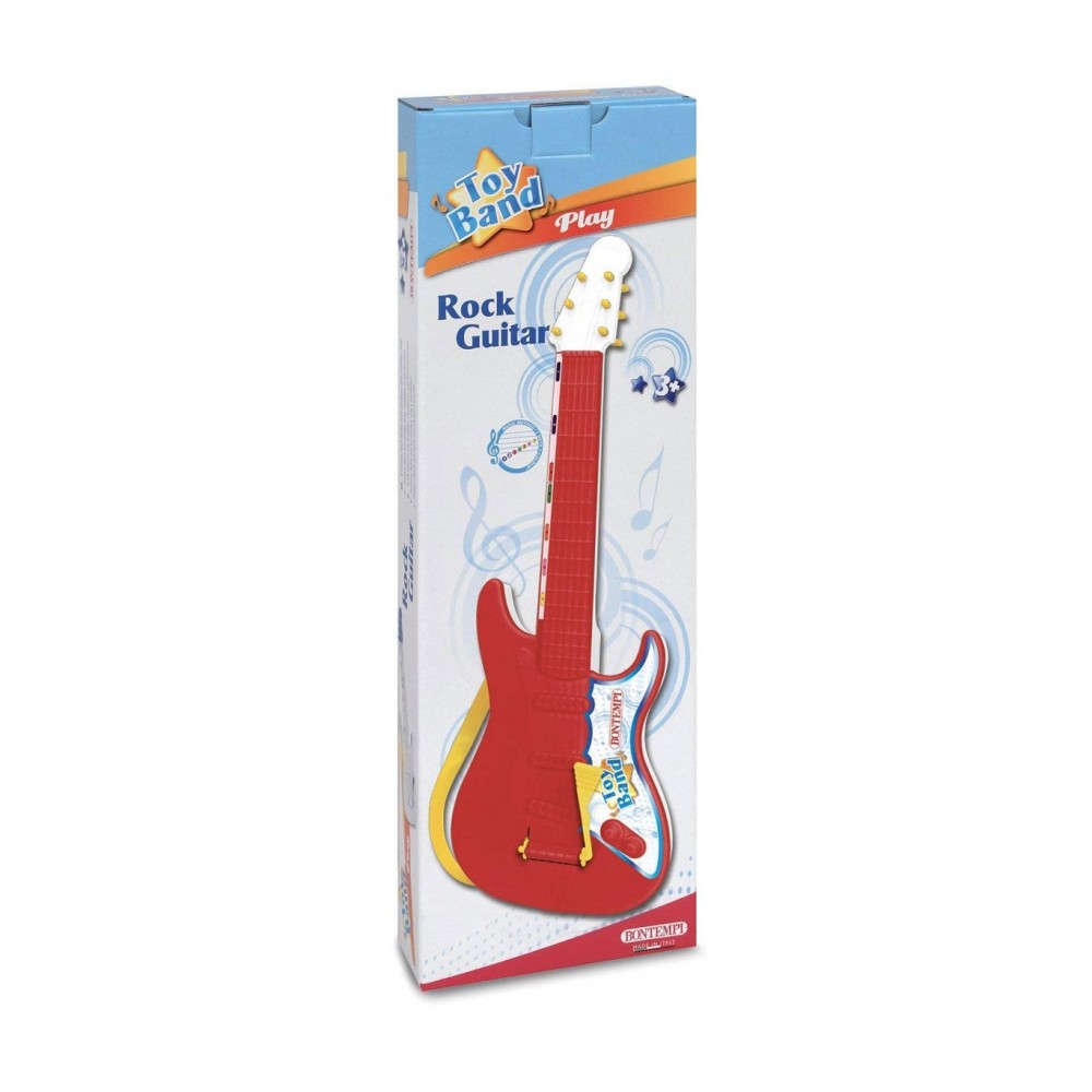 Bontempi 20 5401 - Chitarra Rock con Hawaiana e Tracolla 6 corde in nylon