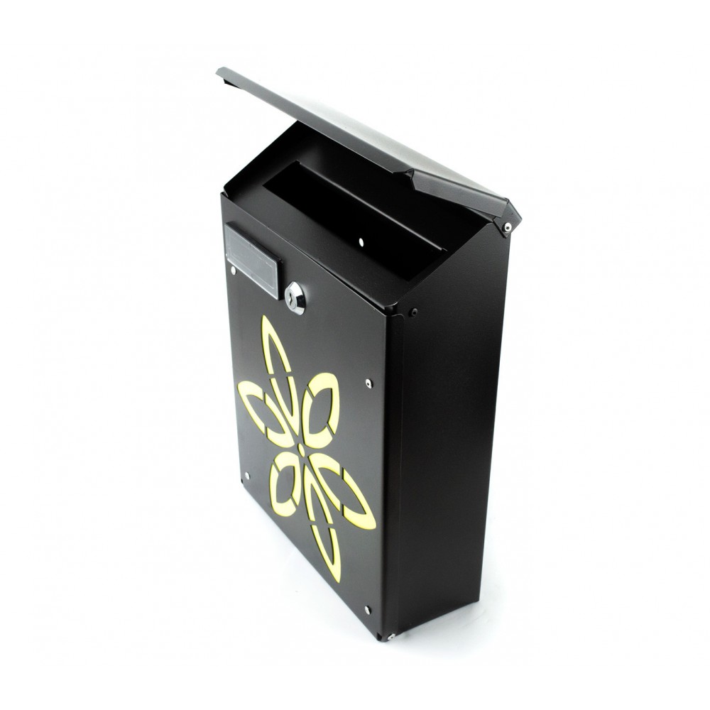 Cassetta Postale Fiore ARTIGIAN FERRO Art. 730 e con serratura 20X8X29 cm