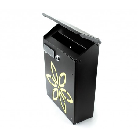 Cassetta Postale Fiore ARTIGIAN FERRO Art. 730 e con serratura 20X8X29 cm