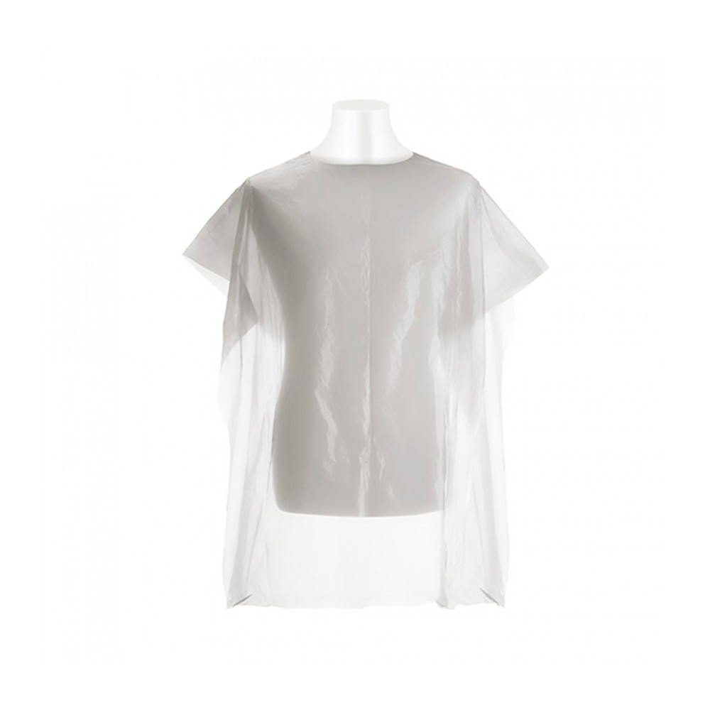 Mantellina monouso bianca 158998 da parruchiera uso professionale 90 x 110 cm