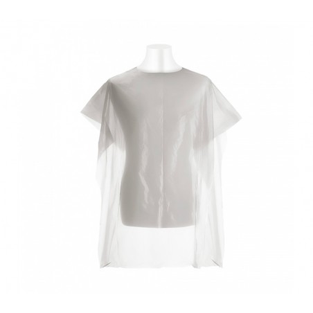 Mantellina monouso bianca 158998 da parruchiera uso professionale 90 x 110 cm