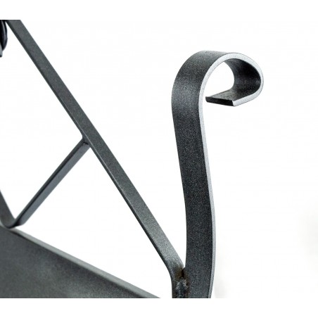 Portalegna in ferro battuto PRAGA Artigianferro art 604 con manico regolabile