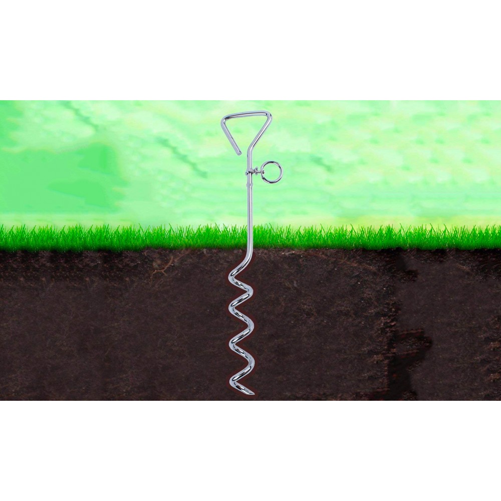 Picchetto a trivella 4561 outdoor per il fissaggio del guinzaglio del cane