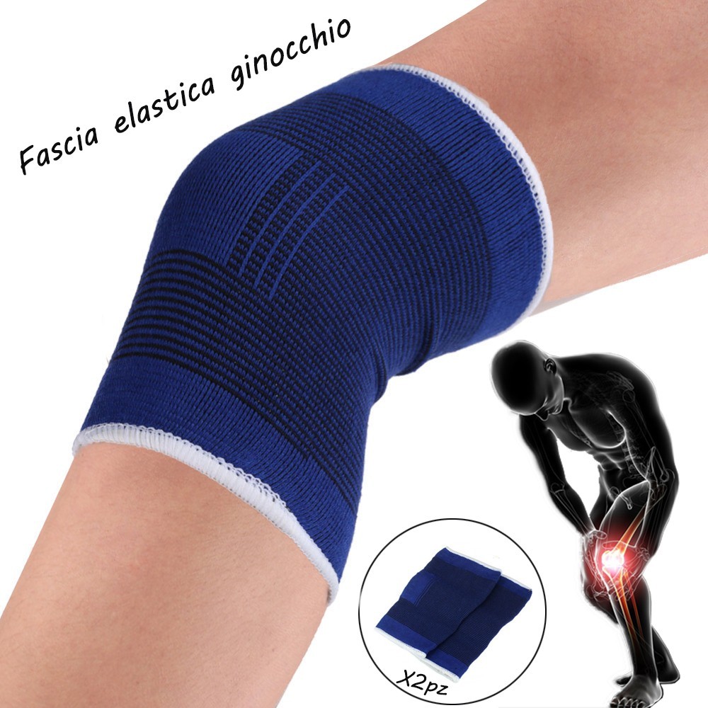 Fascia elastica per ginocchio unisex supporto tutore ideale per sport e dolori muscolari