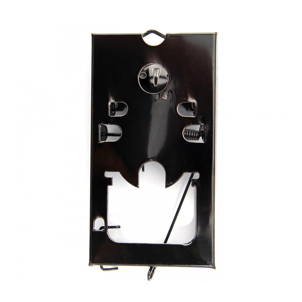 Trappola in metallo per topi con ghigliottina a scatto con molla 8.5x16x1 cm