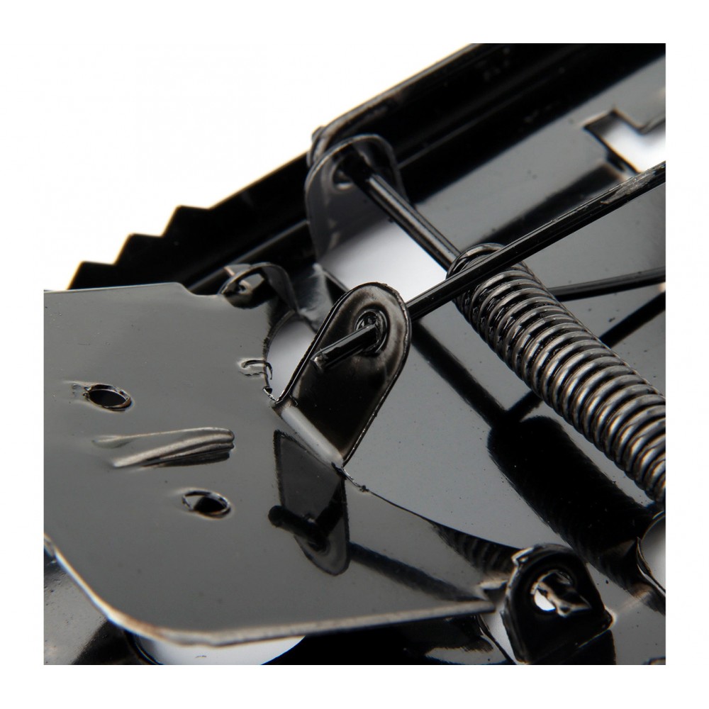 Trappola in metallo per topi con ghigliottina a scatto con molla 8.5x16x1 cm