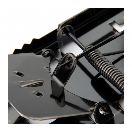 Trappola in metallo per topi con ghigliottina a scatto con molla 8.5x16x1 cm