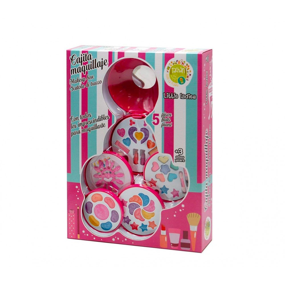 Tachan Scatola set di trucco 5 ripiani completa di specchio 45 x 67 x 54 cm