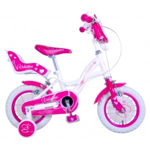 Bicicletta bambina misura 14 VALENTINA telaio acciaio a sfera età 3 - 6 anni