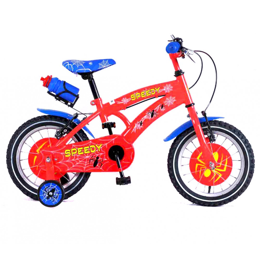 Bicicletta SPEEDY baby taglia 16 bici per bambini età 4 - 7 anni con borraccia