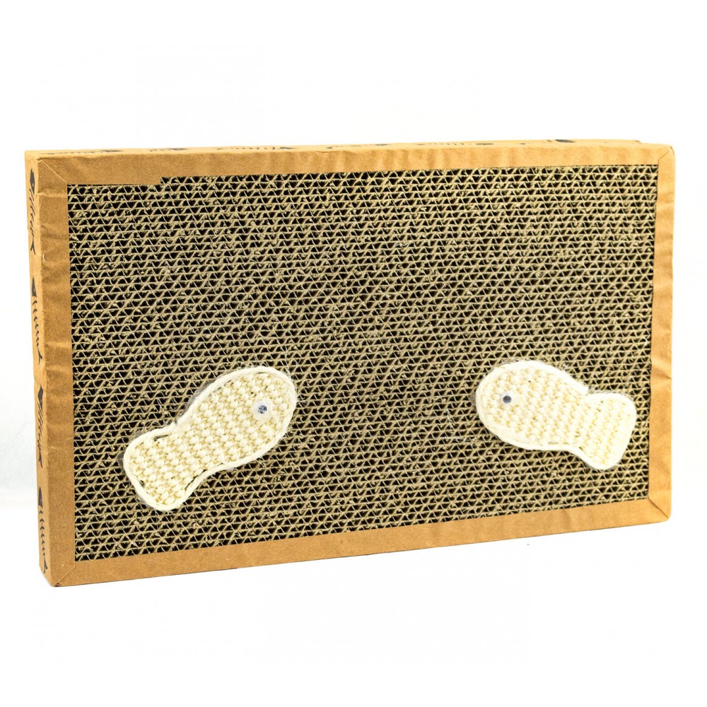Tiragraffi NOBLEZA per gatti 026432 cartone pressato 38.2x23x4 cm FISHING Box