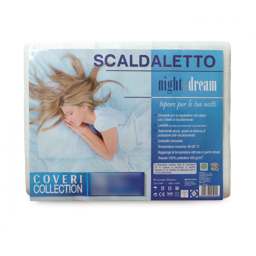 Termocoperta Enrico Coveri 095928 matrimoniale con due controller 160x150cm