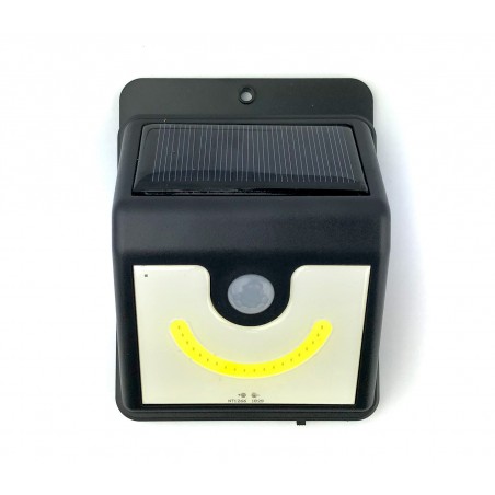 Lampada led energia solare per esterni con sensore di movimento e crepuscolare