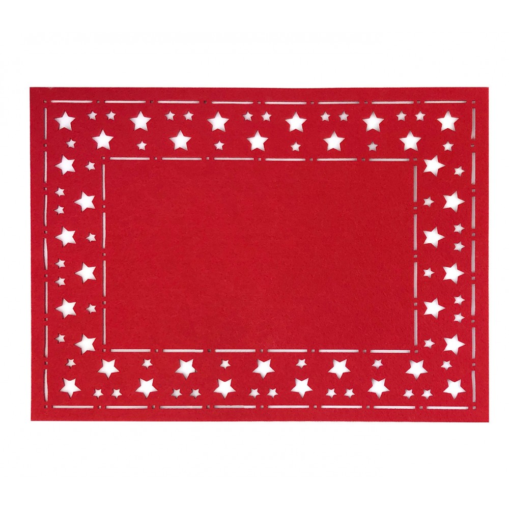 637388 Set 7 pezzi completo per addobbo natalizio del tavolo per un 1 posto