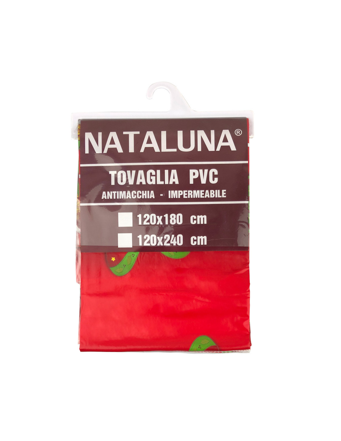 479025 WH Nataluna Tovaglia Antimacchia IMpermeabile natalizia in PVC