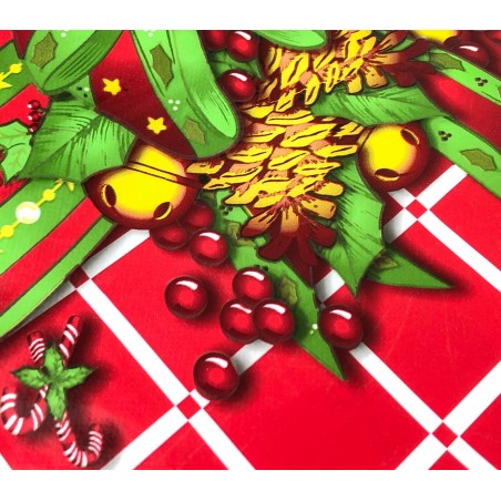 5176002 Nataluna Tovaglia Antimacchia IMpermeabile natalizia in PVC 120x180 cm