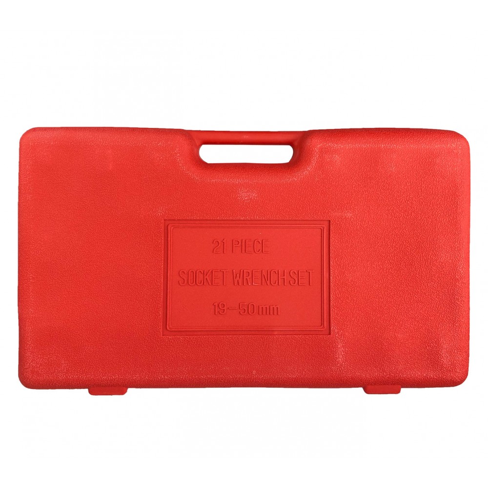 Chiavi a bussola acciaio in valigia 21 pezzi 3/4''