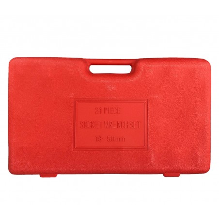 Chiavi a bussola acciaio in valigia 21 pezzi 3/4''