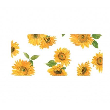 d-c-home Girasoli Bianco 385-7160 Tovaglia in pvc di alta qualità 140x140 cm