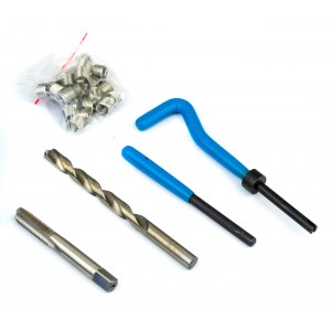 Kit riparazione filetti 131 pz elicoidi maschi ripristina filettature  2