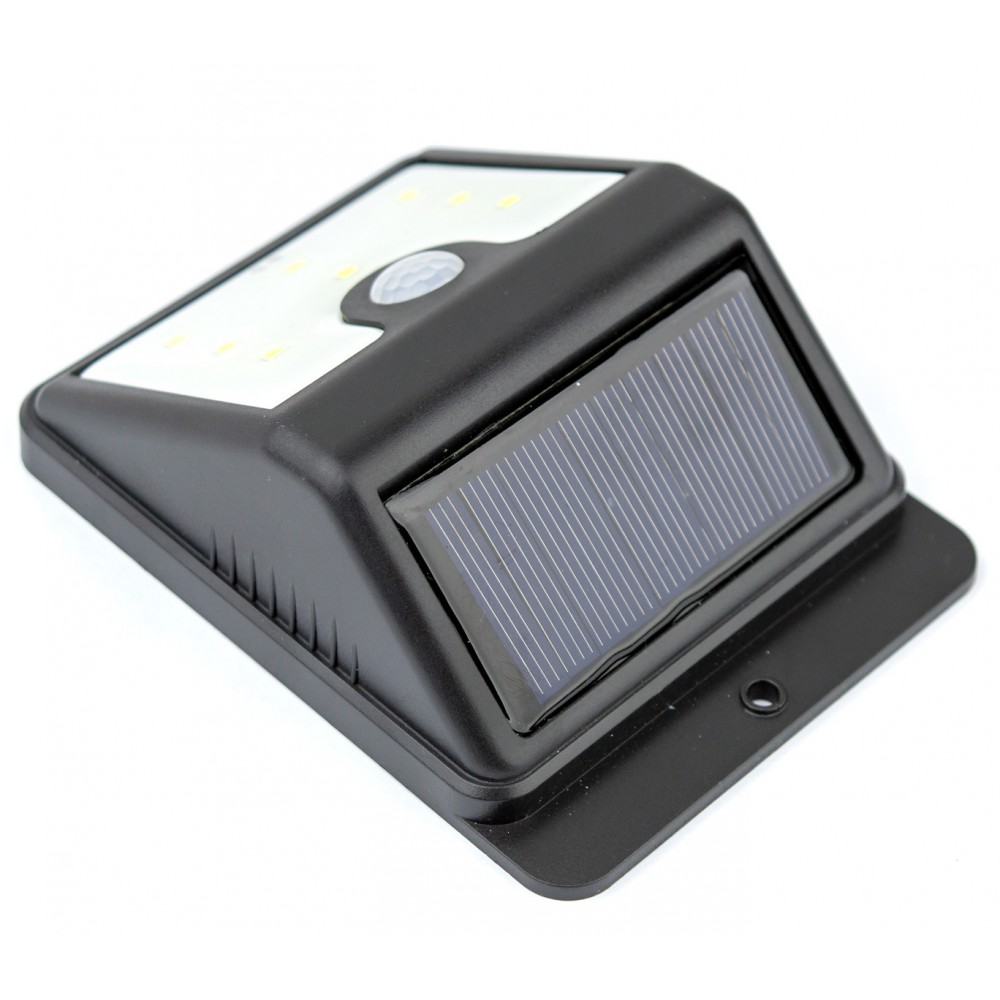 Lampada 8 led energia solare SUPER BRIGHT sensore di movimento e crepuscolare