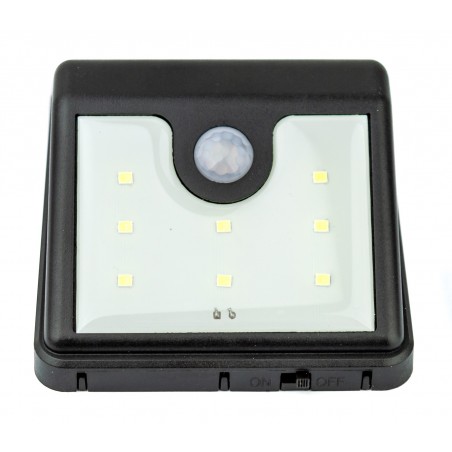 Lampada 8 led energia solare SUPER BRIGHT sensore di movimento e crepuscolare