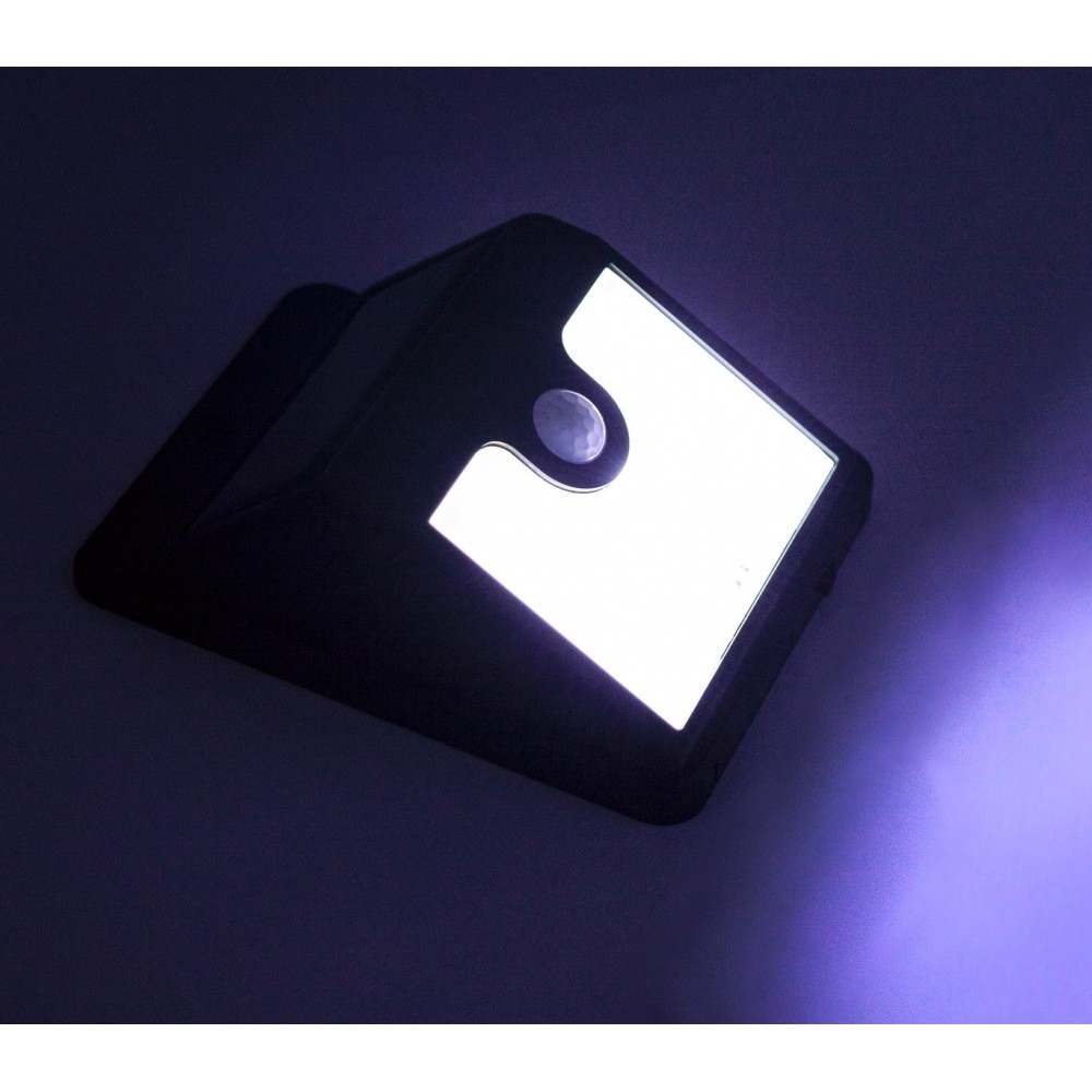 Lampada 8 led energia solare SUPER BRIGHT sensore di movimento e crepuscolare