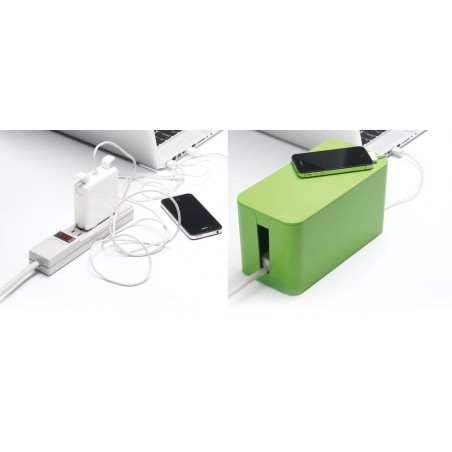 Organizer multiprese e cavi mini box organizer design moderno 23 x 11 x 12 cm