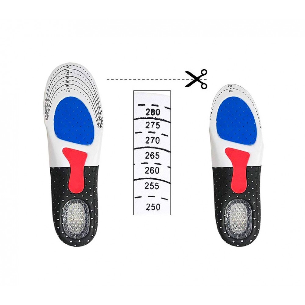 SOLETTA ANTI AFFATICAMENTO E ASSORBIMENTO DELL'URTO SPORT E USO QUOTIDIANO 41-46