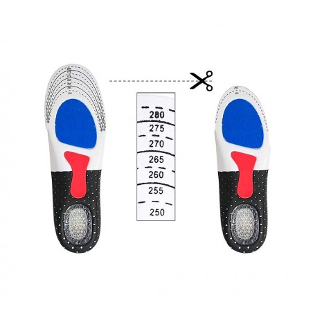 SOLETTA ANTI AFFATICAMENTO E ASSORBIMENTO DELL'URTO SPORT E USO QUOTIDIANO 41-46