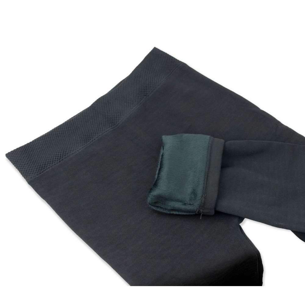 Leggings donna termico mod. Zero gradi nero con interno in pelliccia senza  cuciture super coprente