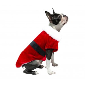 Image of Vestito natalizio art. 6097 attacco a velcro e fascia per cani taglia piccola 8435524535110