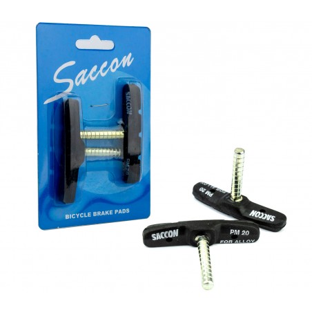 A24236 Pattini freno per biciclette PM20 per cerchi in alluminio attacco a perno A24236 Pattini freno per biciclette PM20 per cerchi in alluminio attacco a perno