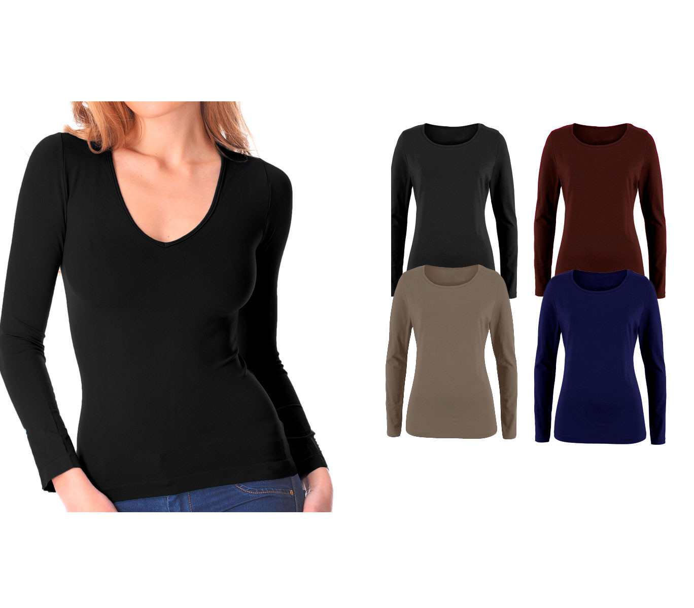 maglia termica color carne