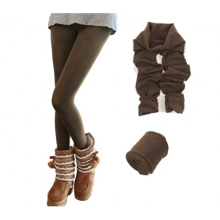 Set 5 leggings donna effetto termico interno felpato elasticizzato vari colori Set 5 leggings donna effetto termico interno felpato elasticizzato vari colori