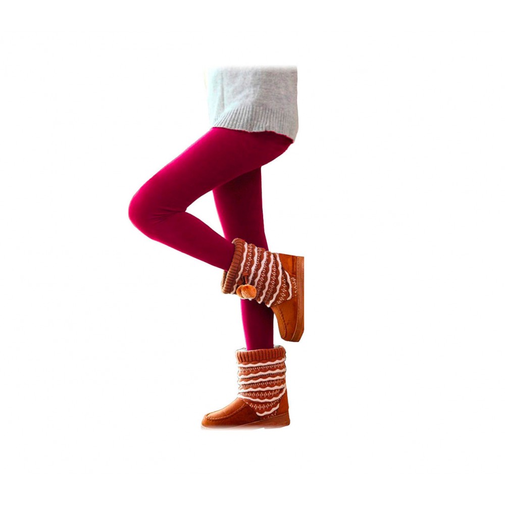 Set 5 leggings donna effetto termico felpato ass. UHRA collant taglia unica