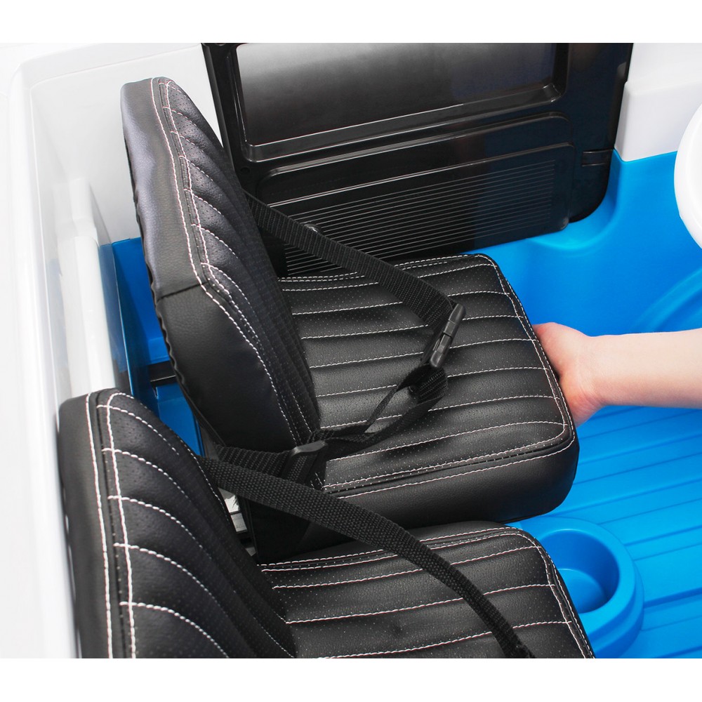 Auto elettrica per bambini VOLKSWAGEN T2 Hippy con radiocomando luci e suoni