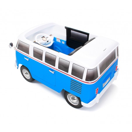 Auto elettrica per bambini VOLKSWAGEN T2 Hippy con radiocomando luci e suoni