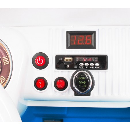 Auto elettrica per bambini VOLKSWAGEN T2 Hippy con radiocomando luci e suoni