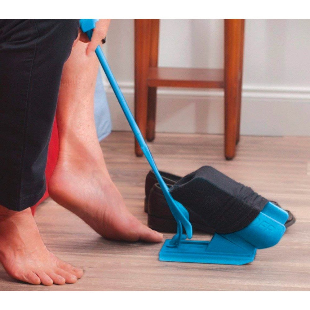 Supporto Infila e Sfila calzini telescopico salva schiena con sistema automatico