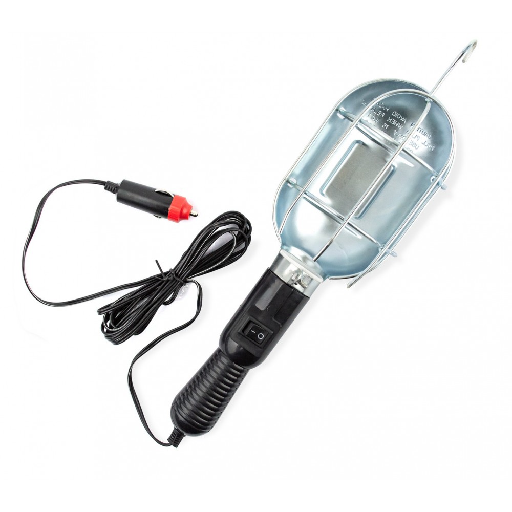 828585 Lampada per auto con gancio per accendisigari cavo 3 metri attacco E27