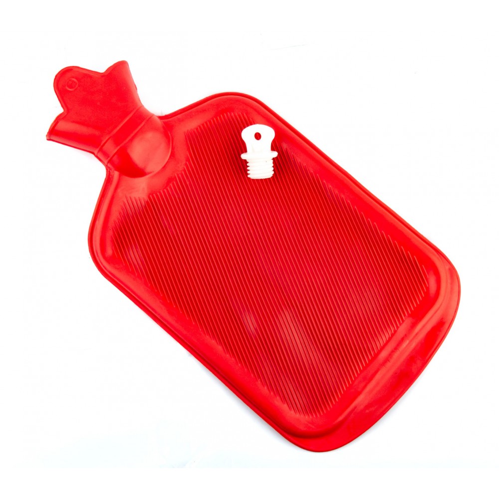 382673 Borsa acqua calda in gomma naturale con tappo ermetico e lamelle radianti